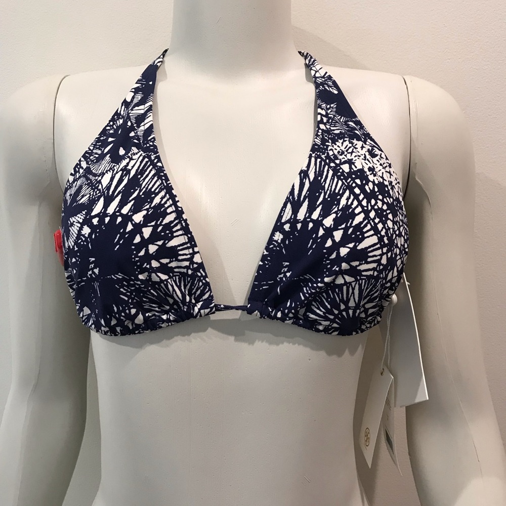 NWT - Tory Burch Baltic Sea Bikini Top - Size S